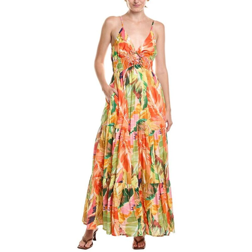 Hutch Womens  Bellen Maxi Dress, Orange